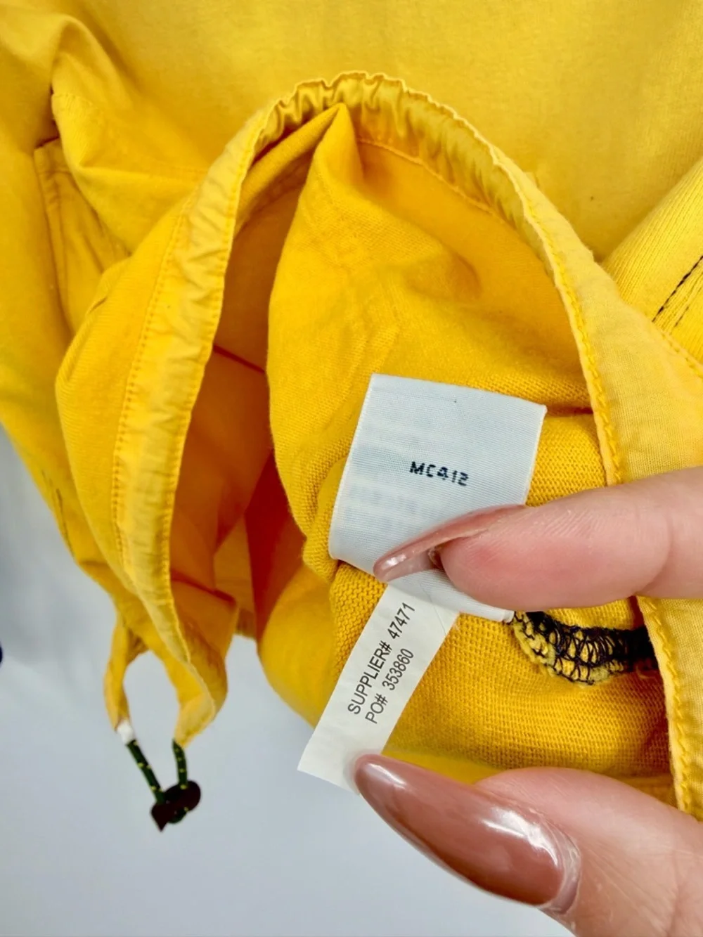 POLO RALPH LAUREN Colorblock Quilted Anorak Hoodie Blue Yellow